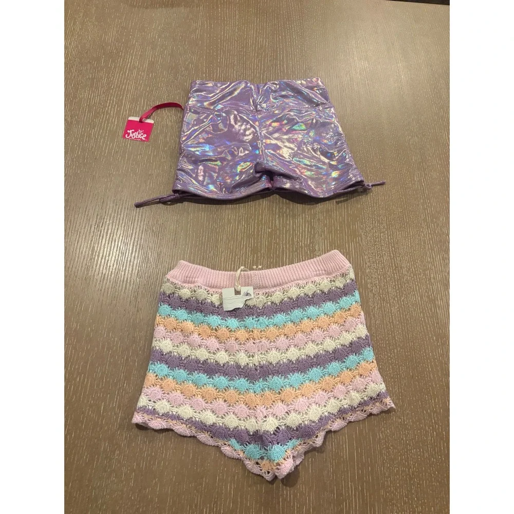 Girls Clothing Lot 2 NWT Tops 2 NWT‎ Shorts Sizes 7 8 10 Justice